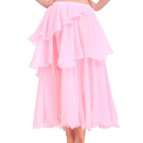 Hot Popular Cheap Belly Dance Beautiful Skirt Chiffon for Women Belly Dancing Costume on Sale